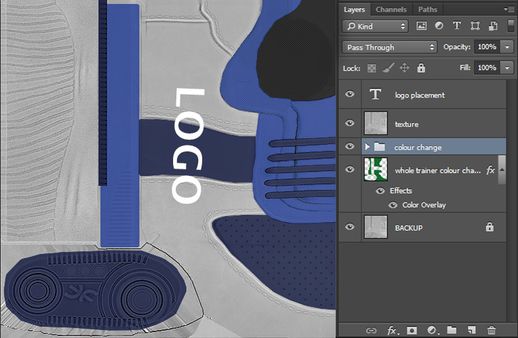 Trainers/Sneakers Template .PSD
