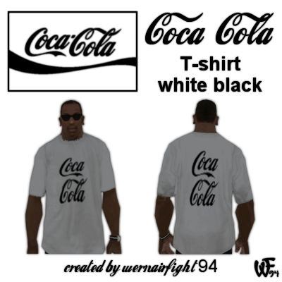 Coca Cola T-shirt White Black