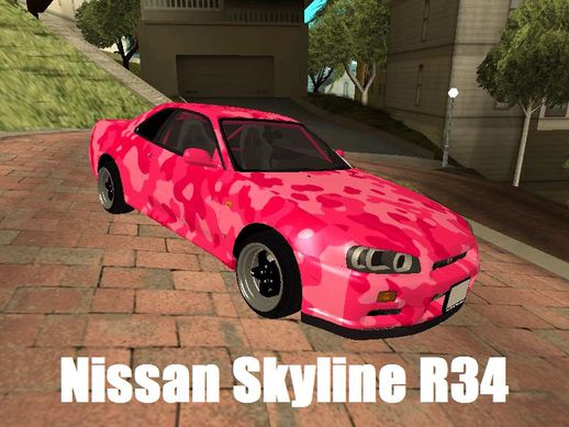 Nissan Skyline R34 Camo Drift