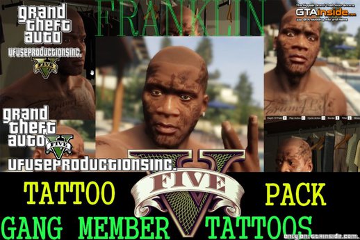 Franklin - GangMember Tattoo (PACK)