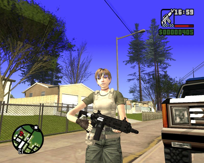 GTA San Andreas Resident Evil 5 Weapons Mod 