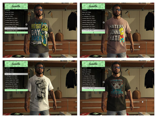 Awesome T-Shirts Pack for Franklin 0.1