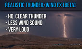 Realistic Thunder/Wind Sound FX