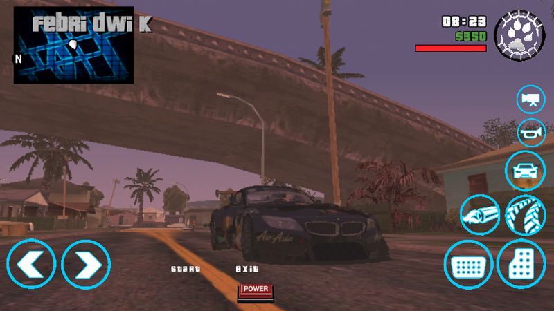  GTA  San Andreas New Button For GTA  SA  Mobile  Blue Colors 