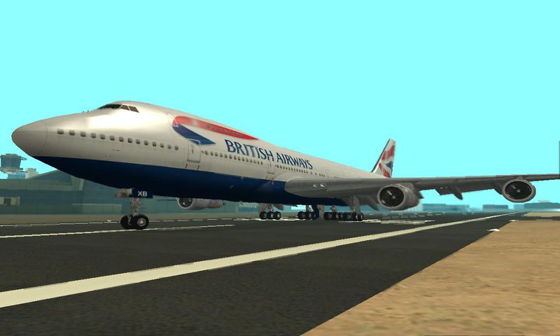Gta San Andreas Boeing 747 200 British Airways Mod