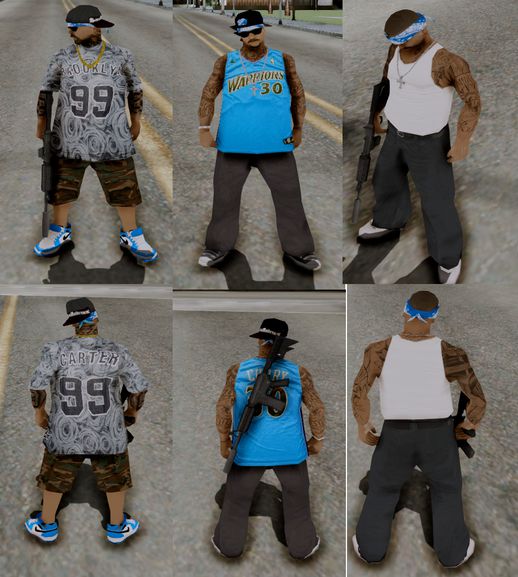 GTA San Andreas GHETTO Skin pack Mod - GTAinside.com