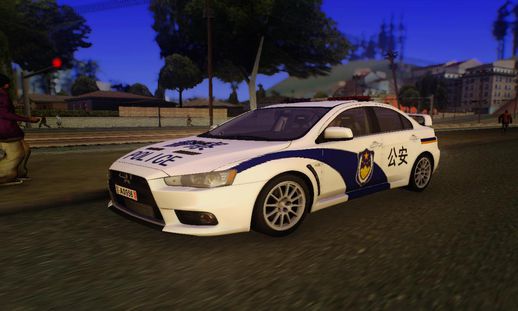 Mitsubishi Evo X Chinese Police