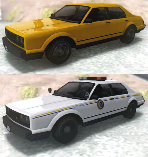 GTA V Albany Esperanto & Police Roadcruiser