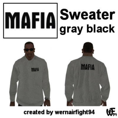 Mafia Sweater Gray Black