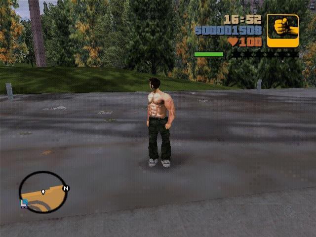 GTA 3 Claude Shirtless + Skins GTA III Mod 