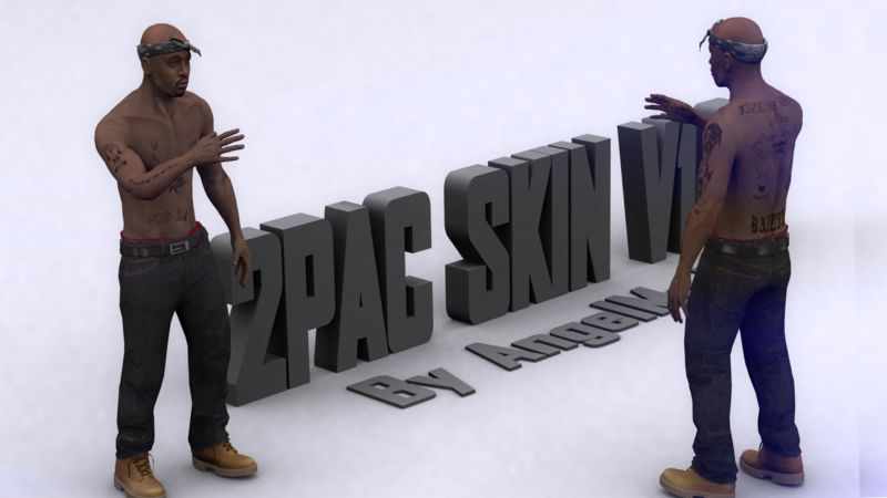 Tupac Body Tattoos Slim body only at Grand Theft Auto: San Andreas Nexus -  Mods and community