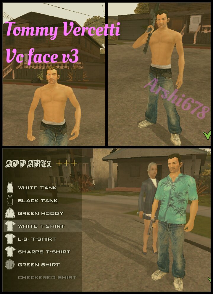 GTA San Andreas Tommy Vercetti VC Face V3 Android Mod 
