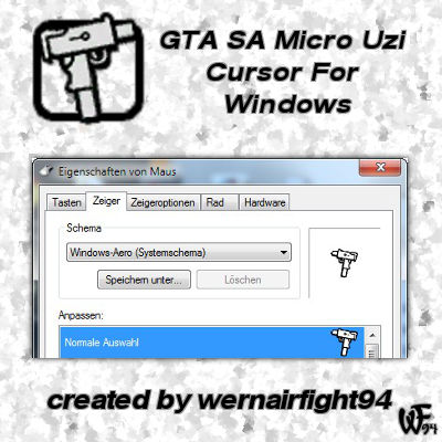 Micro Uzi Cursor For Windows 
