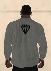 Diamond Sweater Gray Black