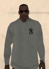 New York Yankees Sweater Gray Black