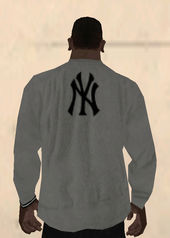 New York Yankees Sweater Gray Black