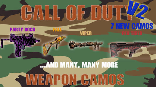 Call Of Duty Weapon Camos V2