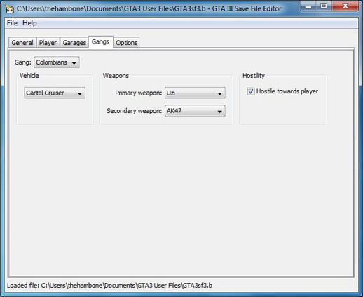GTA III Save File Editor V0.1