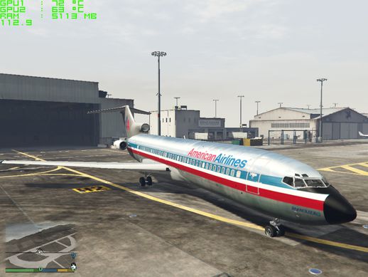727 Livery Pack (American Airlines, Delta, Ryanair)
