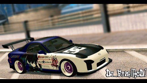 Mazda RX-7 Black Rock Shooter Itasha