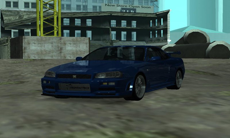 Gta San Andreas Nissan Skyline R34 Fast Furious 4 V1 1 Mod