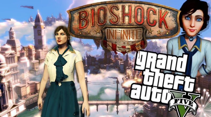 GTA 5 Elizabeth from Bioshock Infinite Mod 