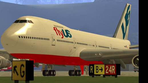 Boeing 747-200 Fly US