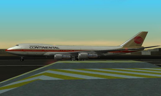 Boeing 747-200 Continental Airlines 'Red Meatball'