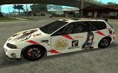 Honda EG6 Kantai Collection akagi Paint Job