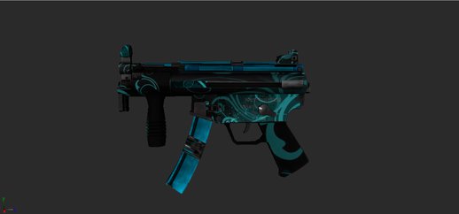 MP5K Black Blue Abstract