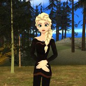 Elsa Black Outfit
