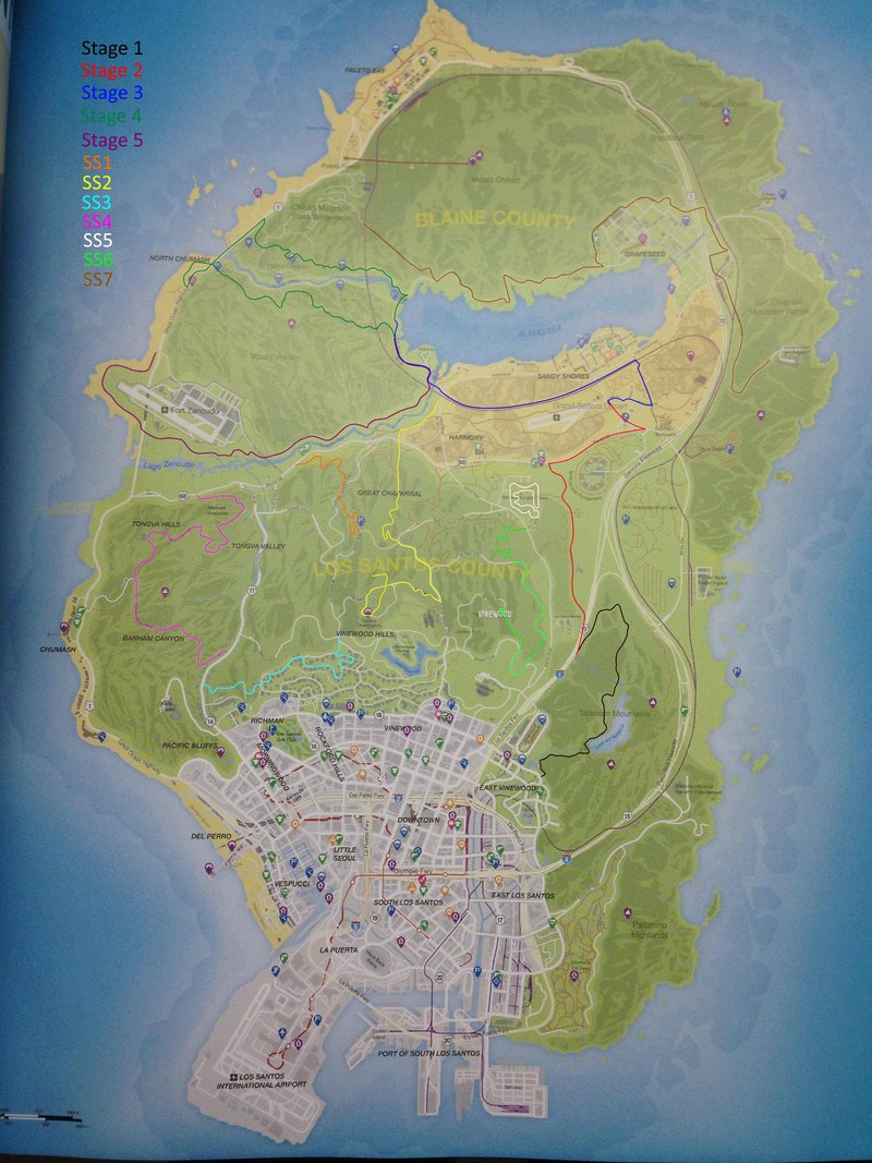 GTA 5 Los Santos Rally Map Pack [MENYOO] Mod
