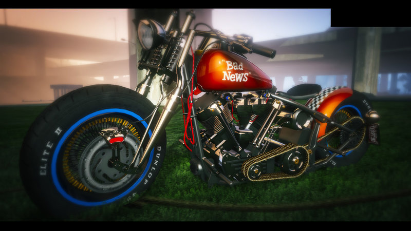 GTA 5 Harley Davidson Knucklehead Bobber HQ Mod 