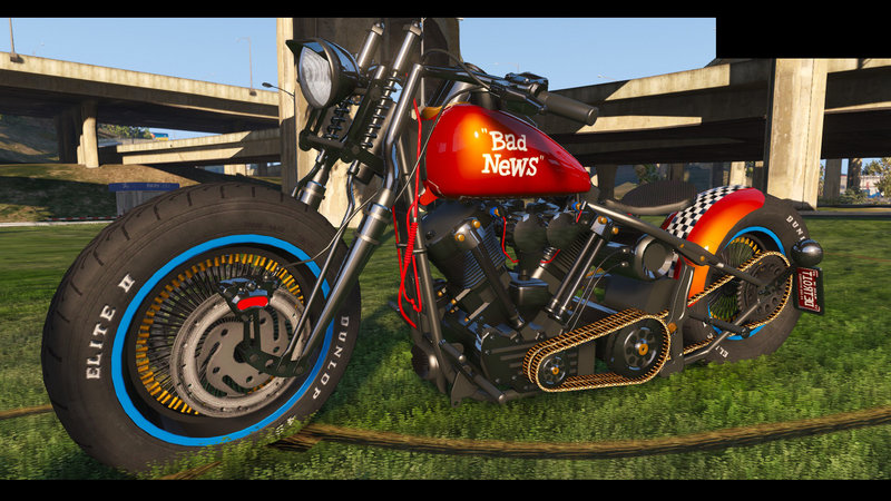 GTA 5 Harley Davidson Knucklehead Bobber HQ Mod 