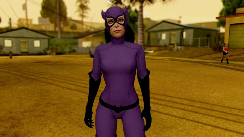 GTA San Andreas Batman Arkham Knight Catwoman 90s DLC Mod 