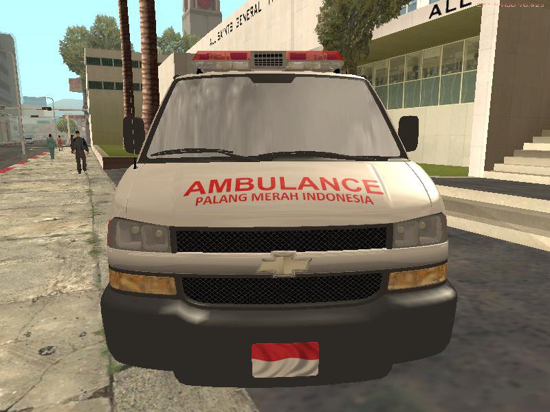 Gta San Andreas Indonesian Pmi Ambulance Mod Gtainside Com