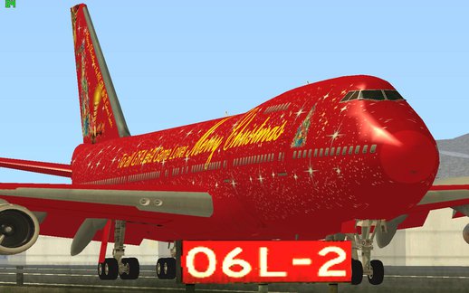 Boeing 747-100 Merry Christmas 