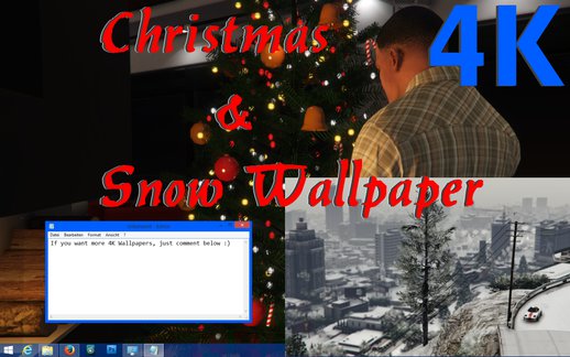4K Christmas and Snow Wallpaper Package