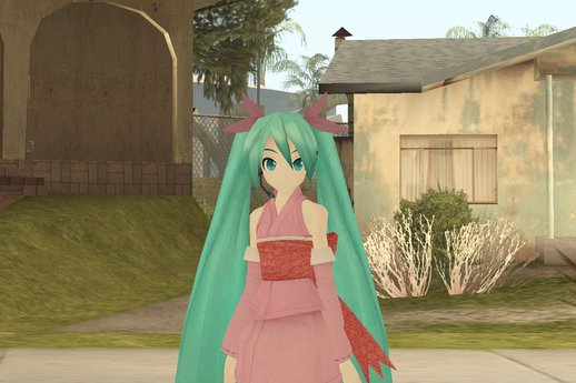 Miku Kimono Outfit (Vocaloid)