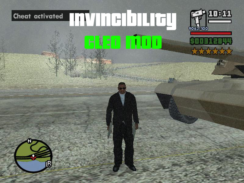God mod CLEO para GTA San Andreas