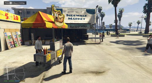 Working Hotdog Vendors