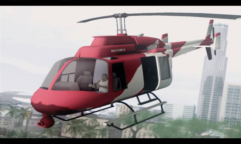 Helicópteros News Maverick — substituto para o GTA San Andreas