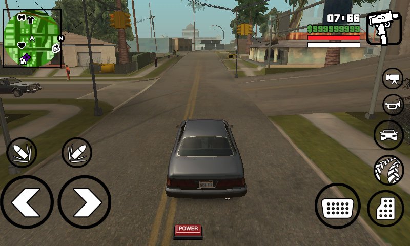 GTA San Andreas New IOS camera view Driving for Android Mod - GTAinside.com