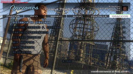 GTAV Franklin Menu v2.0