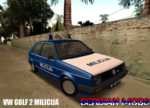 Volkswagen Golf Mk2 Milicija