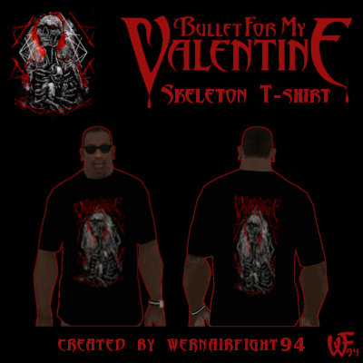 Bullet For My Valentine Skeleton T-shirt