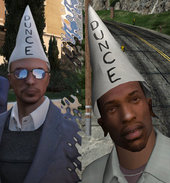 GTA V Dunce Cap [ADDED not replaced] for CJ