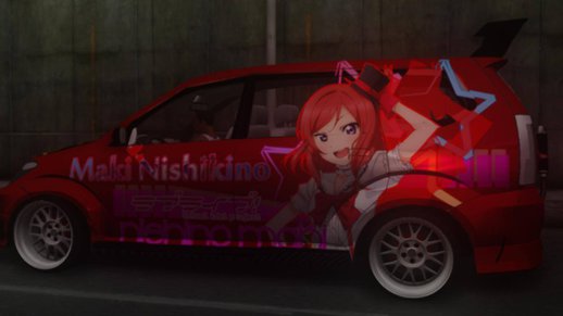 Toyota Avanza R9 Exhaust With Nishikino Maki Itasha