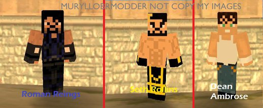 WWE The Shield 2016 Minecraft Skin