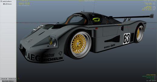 Mercedes C9 PRO le mans VIP car mod REL